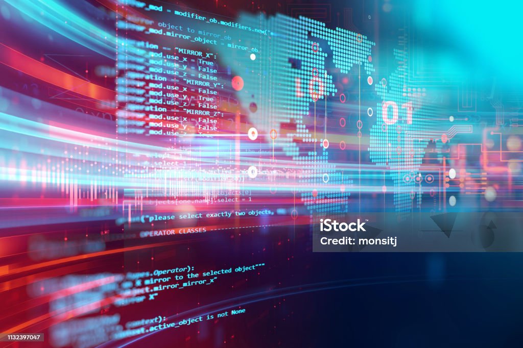 Programming Code Abstract Technology Background Of Software Developer ...