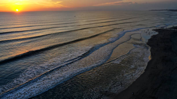 istock Sunset at Petitenget Beach, Seminyak, Bali. 1132398902