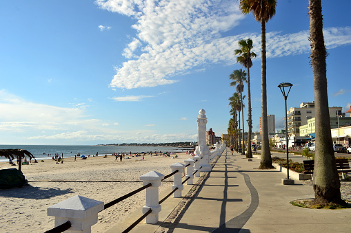 Rambla, beach and coast of Piriápolis, Maldonado, Uruguay