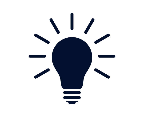 lit 電燈泡例證隔離在白色背景-向量 - 電燈泡 插圖 幅插畫檔、美工圖案、卡通及圖標