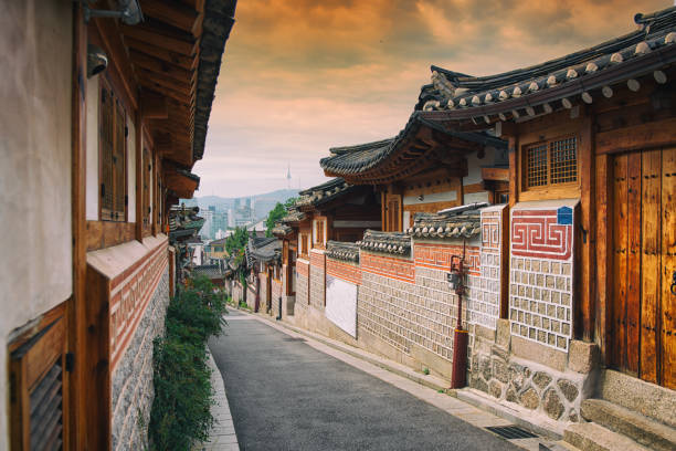 istock Bukchon Hanok Village in Seoul 1132401378