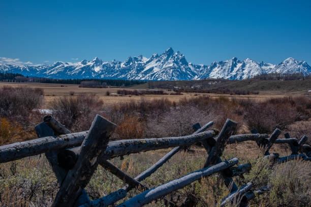 istock Views of the Teton range on the Buffalo river 1132408123