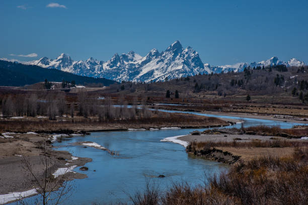 istock Views of the Teton range on the Buffalo river 1132408161