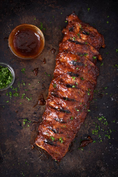 istock Grilled barbecue pork ribs 1132409212