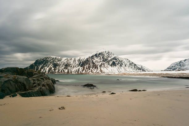 istock Skagsanden beach, Lofoten Islands, Norway 1132410532
