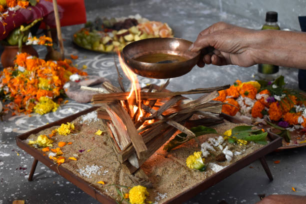 istock Hindu worship is a religious celebration 1132412062