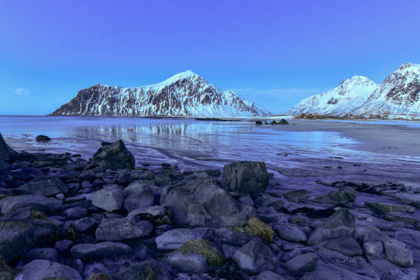 istock Skagsanden beach, Lofoten Islands, Norway 1132415645