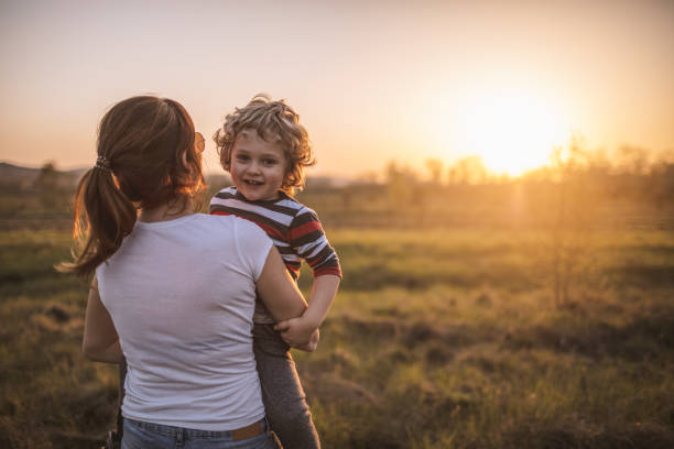 istock Mother and son in nature 1132417456