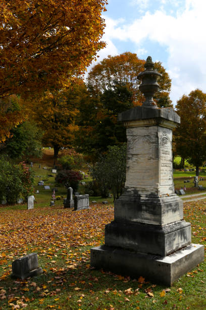 istock Cemetery in Arlington Vermont in the Fall 1132421211