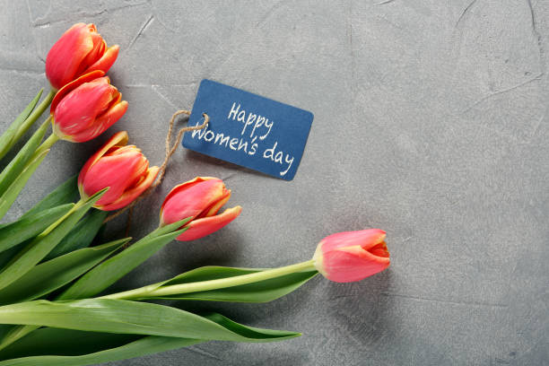 istock 8 march happy womens day. Top view 1132421346