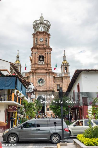 Basilica Of Our Lady Of Guadalupe In Downtown Puerto Vallarta Stock Photo - Download Image Now