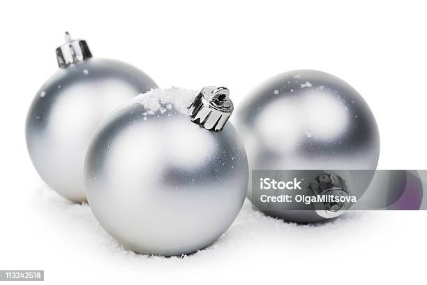 Christmas Balls Isolated Stock Photo - Download Image Now - Celebration, Christmas, Christmas Ornament