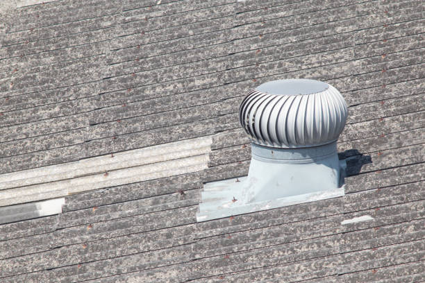 istock Factory roof ventilation fan system, Backgrounds 1132431375