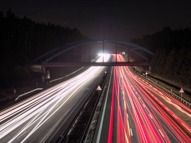istock Traffic at night in Germany 1132434319