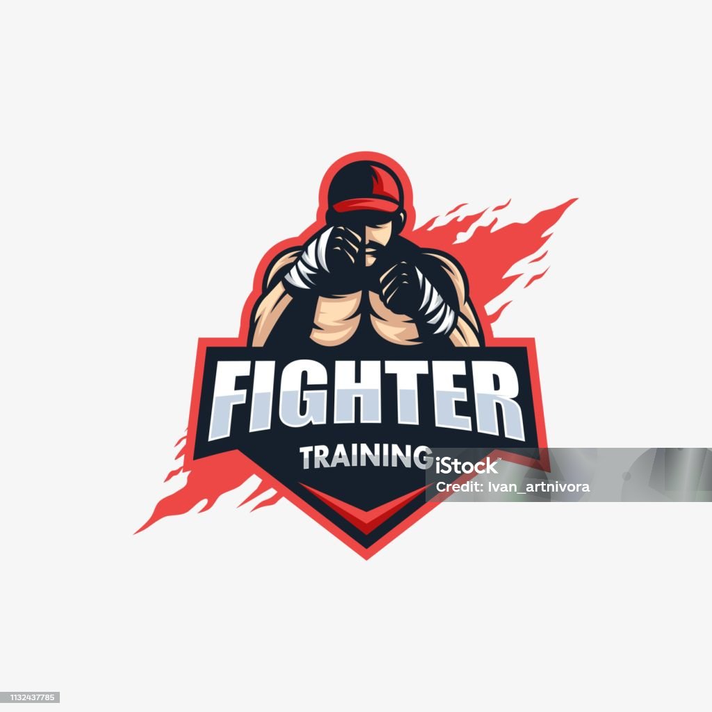 Vector Student Fightter Fighter Illustration Vector Template Stock Illustration - Download ...
