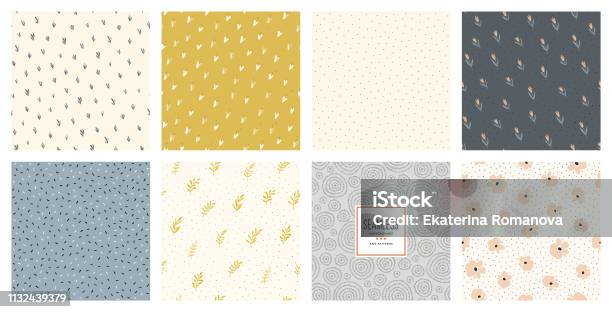 Seamless Patterns06 Stock Illustration - Download Image Now - Pattern, Flower, Floral Pattern