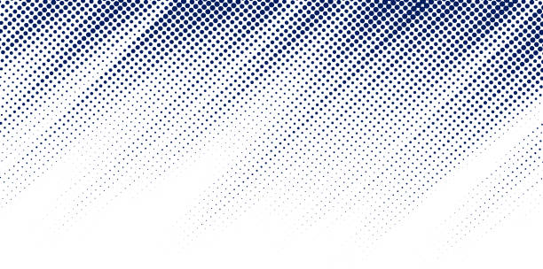 Abstract blue diagonal halftone texture on white background with copy space. Dots pattern. Abstract blue diagonal halftone texture on white background with copy space. Dots pattern. Vector illustration Slanted stock illustrations