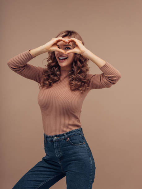istock Brown haired woman with curly hairstyle 1132440596
