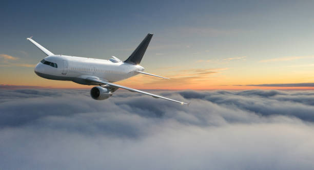 istock Commercial airplane jetliner flying above dramatic clouds. 1132442867