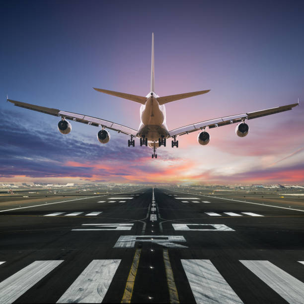 istock Airplane landing at the airport. 1132443146