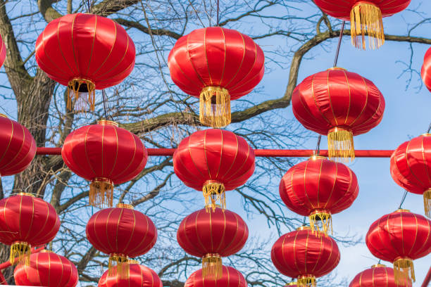 istock Chinese lanterns as a festive decoration 1132443175