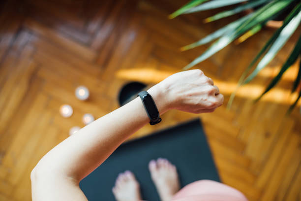 istock Woman Checking Heart Rate Using Smartwatch 1132455527
