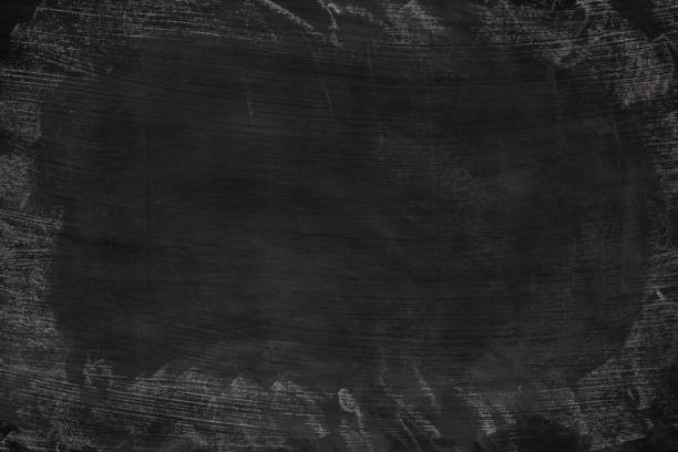 istock Black grunge dirty texture with copy space. Abstract chalk rubbed out on blackboard or chalkboard background. Wallpaper with empty template and chalk traces or massage concept for all your design. 1132459337