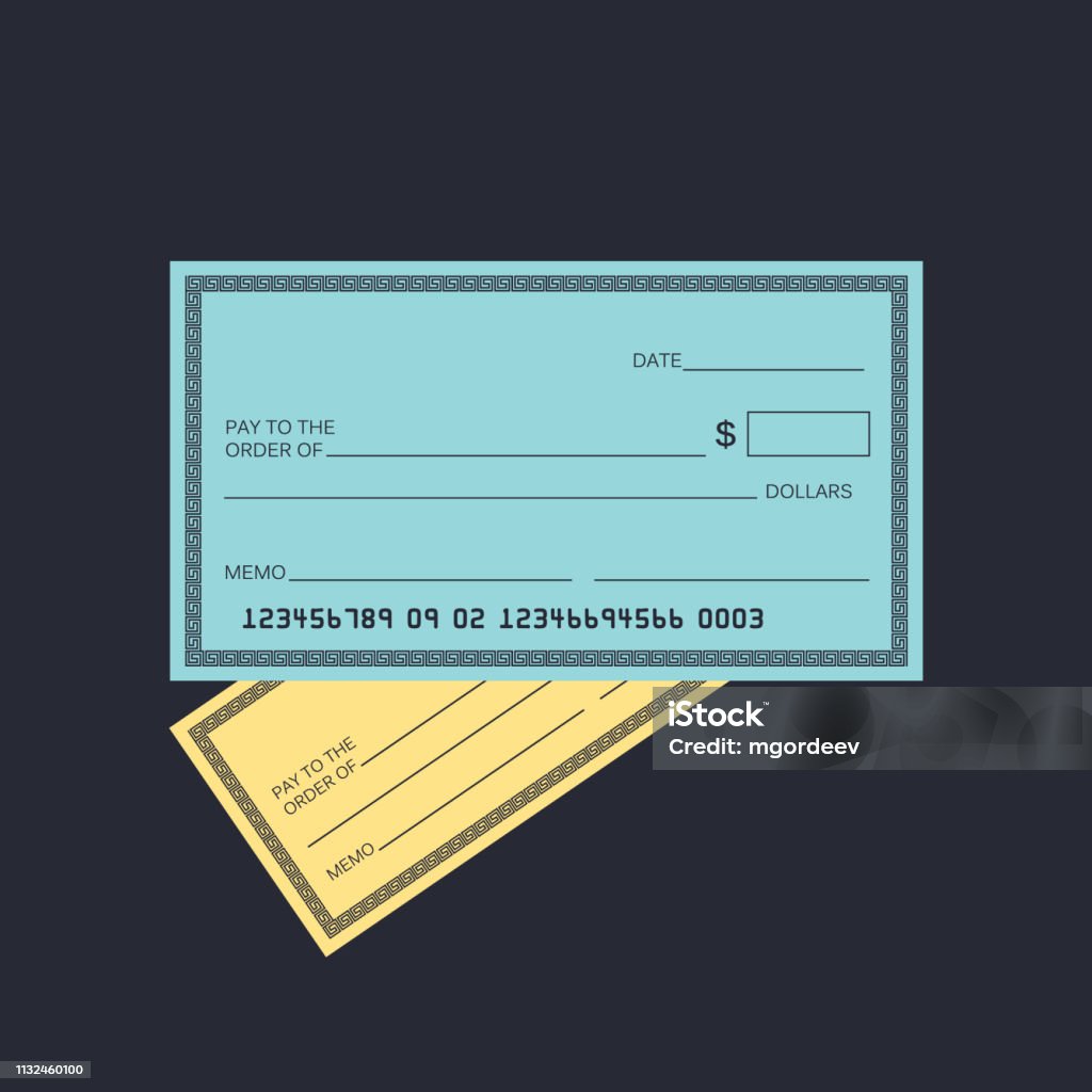 Check Template Vector Blank Check Template Check Vector Template Banking Check Template Stock ...