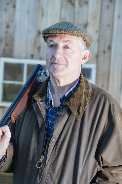 istock Countryman with his shotgun 1132463479