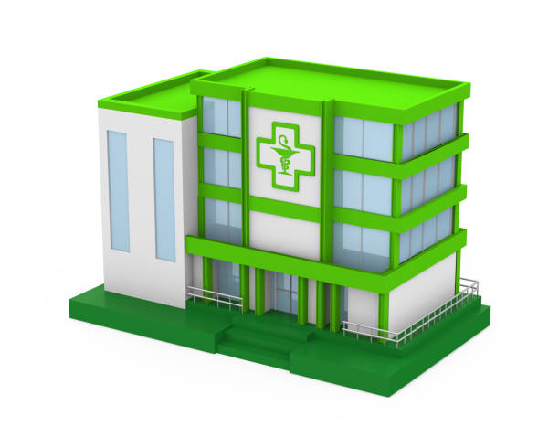istock Drugstore Building Isolated 1132464406