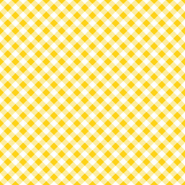 Nappe jaune Argyle motif fond - Illustration vectorielle