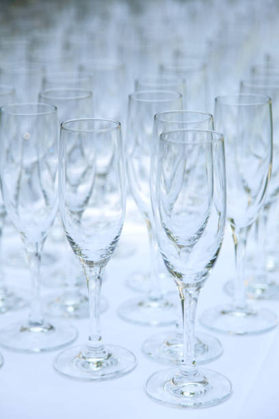 A closeup shot of glass on a table