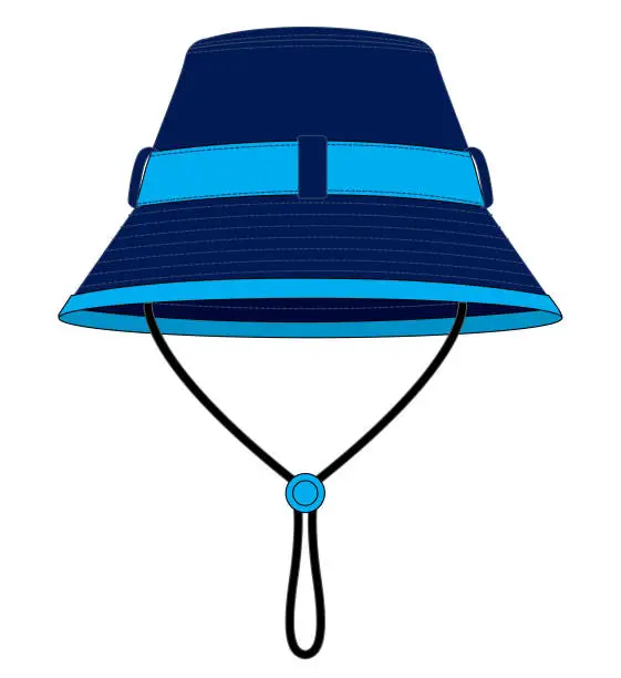 Vector illustration of Bucket Hat Design Vector