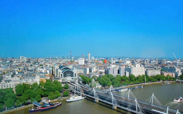 istock Hungerford Bridge above Thames River in London 1132480242