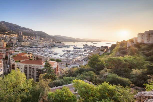 istock Monaco from above at sunrise 1132482878