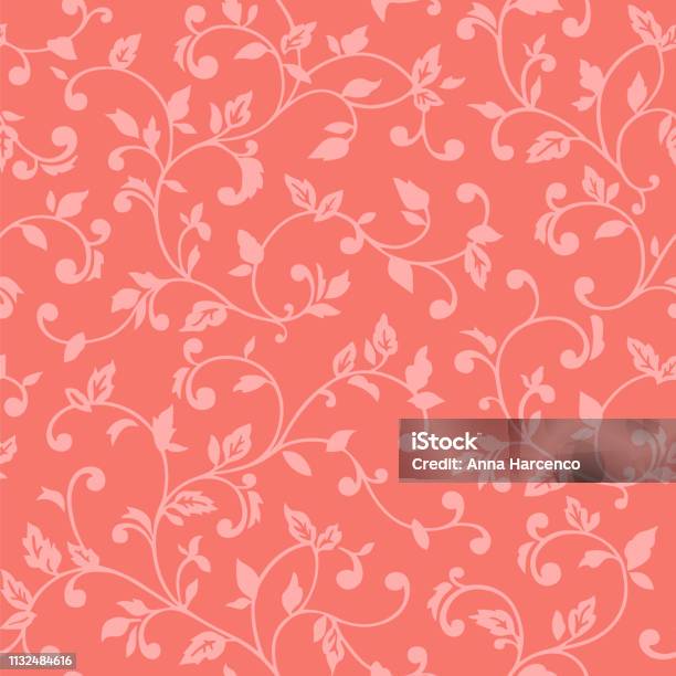 Ilustración de Patrón De Vectores Sin Fisuras Con Ramas De Primavera En Fondo De Color Coral Ilustración de Patrón De Vectores Sin Fisuras Con Ramas De Primavera En Fondo De Color Coral