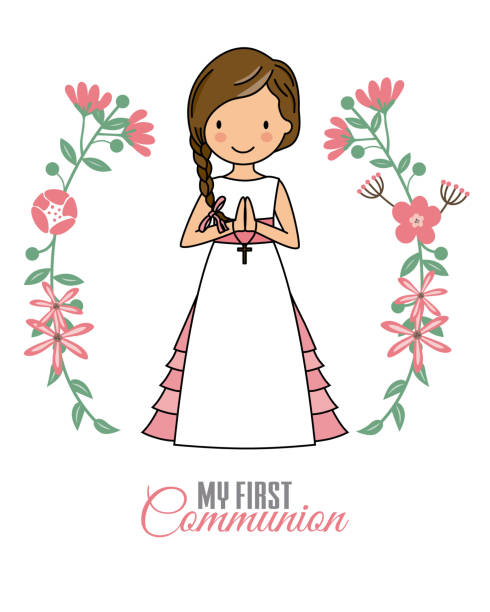 Dibujo Niña Comunion - Banco de fotos e imágenes de stock - iStock Dibujo Niña Comunion - Banco de fotos e imágenes de stock - iStock