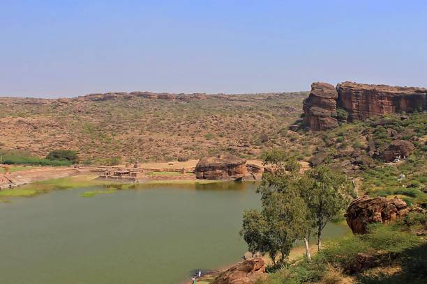 istock Landscape and Bhutanatha temple in Badami 1132487975
