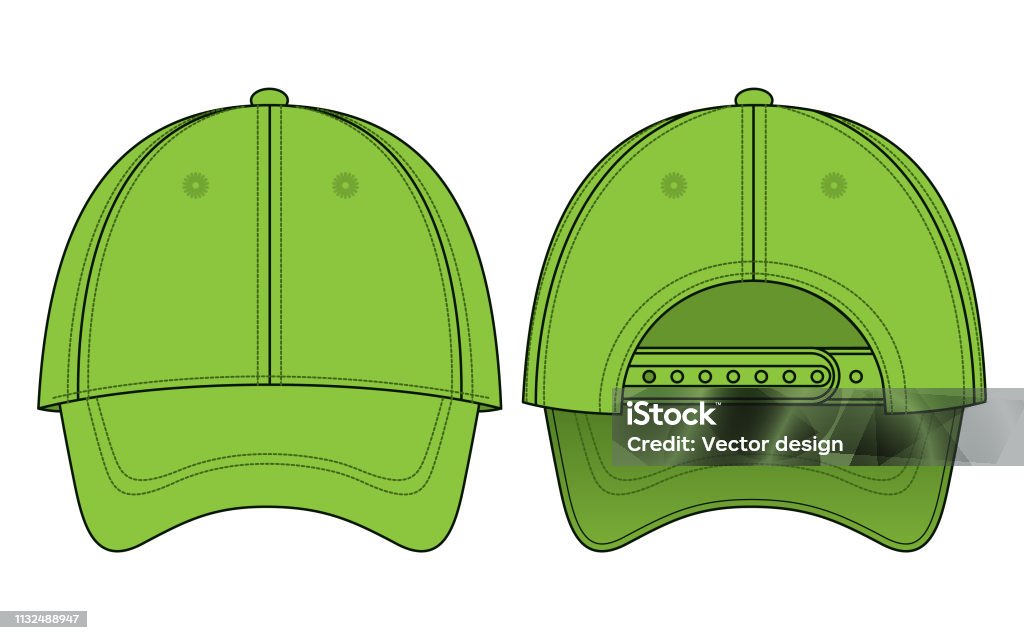 Baseball Cap Vector For Template Stock Illustration Download Image