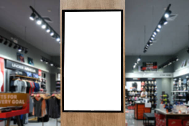istock Blank poster board wall in modern shopping mall 1132490965