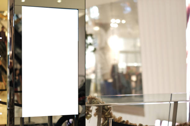 istock Blank poster board wall in modern shopping mall 1132490999