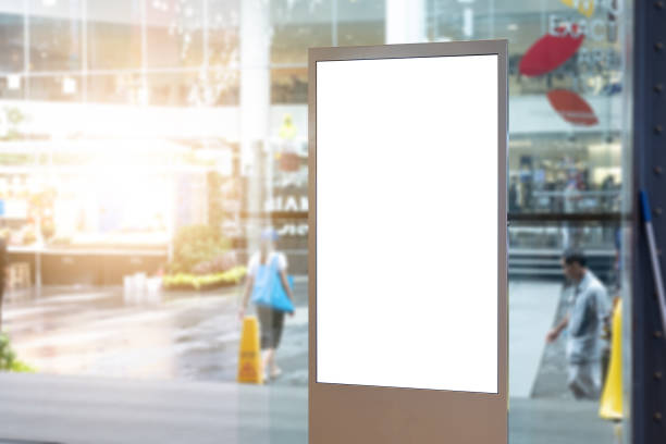 istock Blank poster board wall in modern shopping mall 1132491246