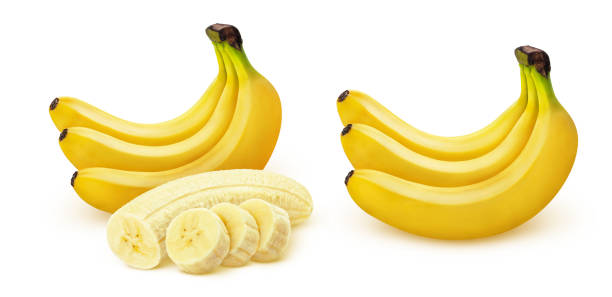 istock Banana. Bunch of bananas isolated on white background 1132492426