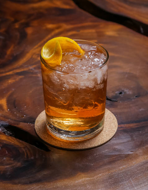 istock Whiskey based cocktail, mixed with house-made bitters and an orange peel. 1132499534