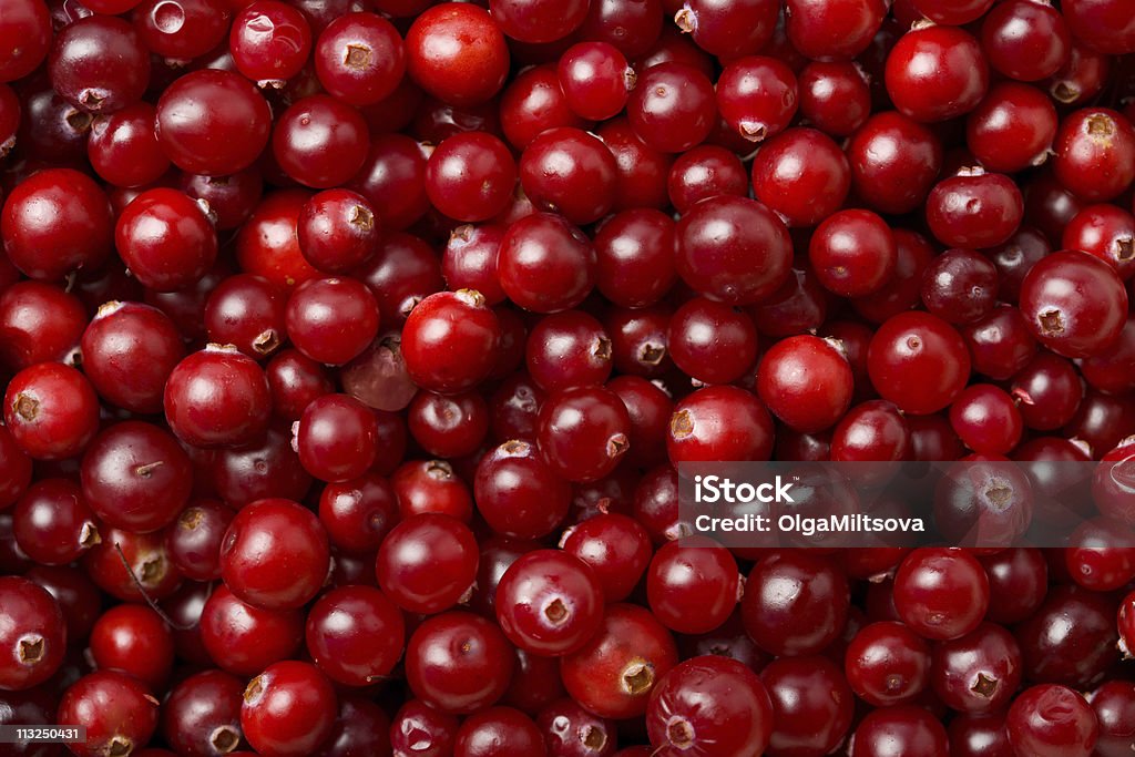 cranberries fundo vermelho - Foto de stock de Alimentação Saudável royalty-free