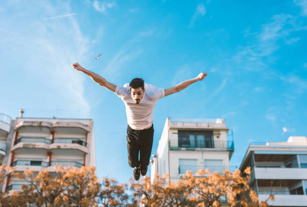 istock young sportsman practicing parkour. 1132504437