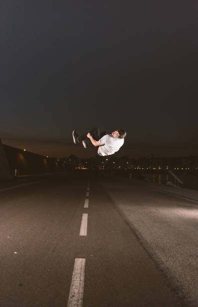 istock young sportsman practicing parkour. 1132504557