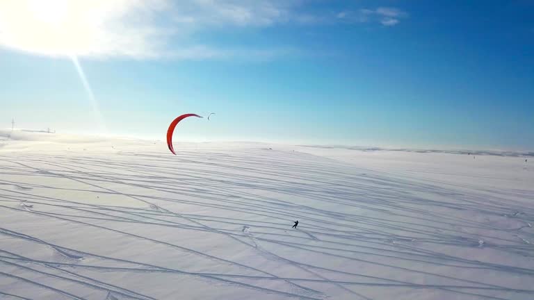 Snowkiting in the North