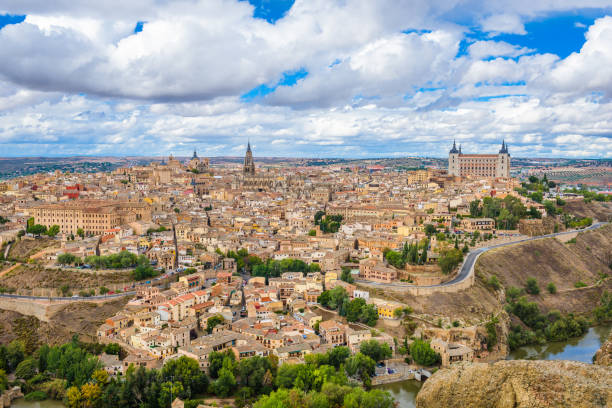 istock Toledo, Spain old town city skyline 1132508673