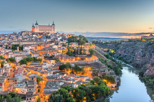 istock Toledo, Spain old town city skyline 1132509310